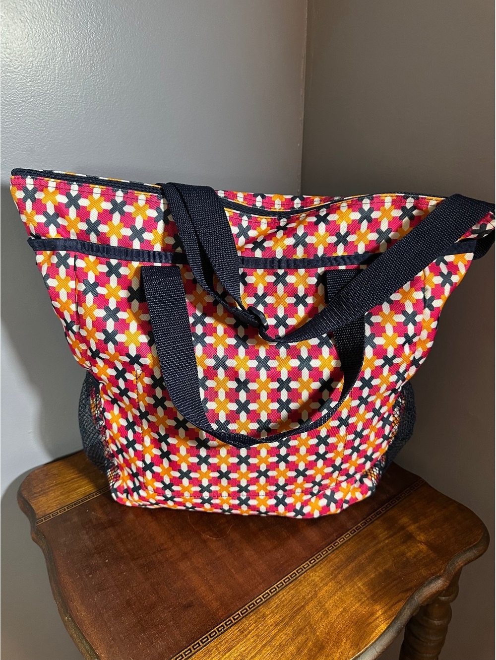 Thirty One Crossbody Large Colorful Tote